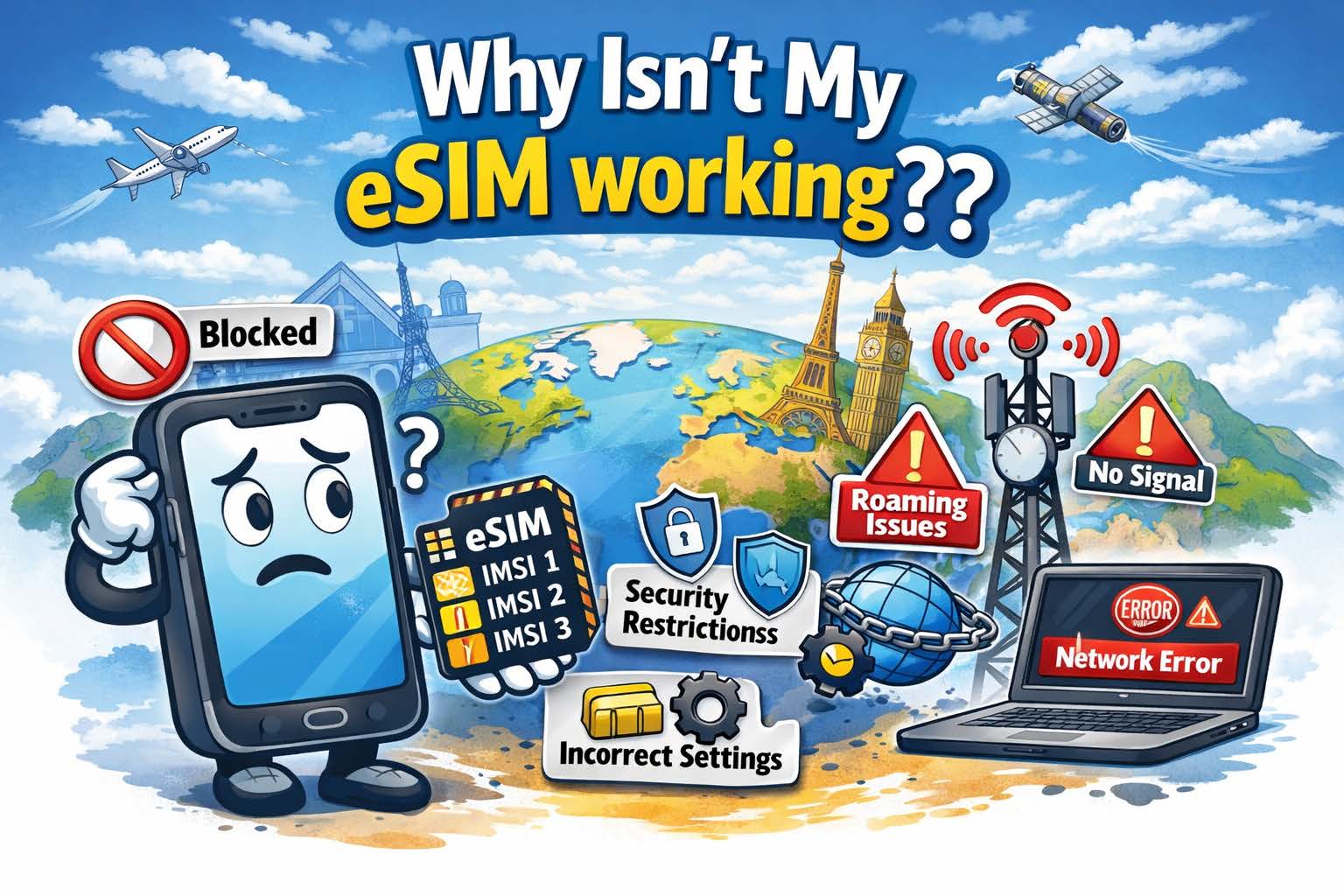 Why doesn't my eSIM work? There are several reasons