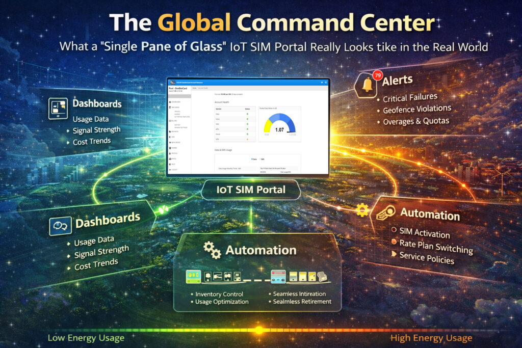 IoT SIM Card Command center/Portal