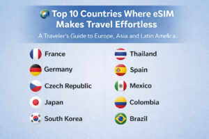 Top 10 countries for eSIM