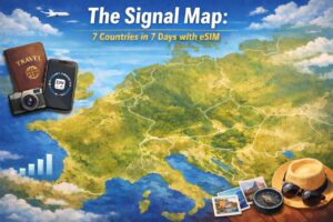 7 Countries in 7 days signal map